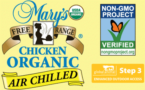 Mary's JIT Chkn Thighs Bone-Less/Skin-Less - 1lb pack