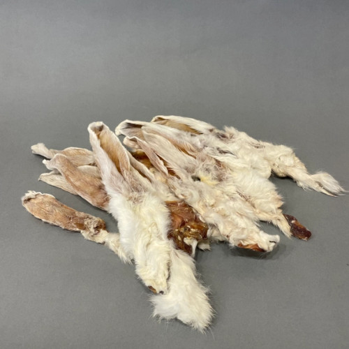 Dried Rabbit Ears with Fur 250 G bag