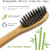 Organic Bamboo Toothbrush with Silk Charcoal Infused Bristles