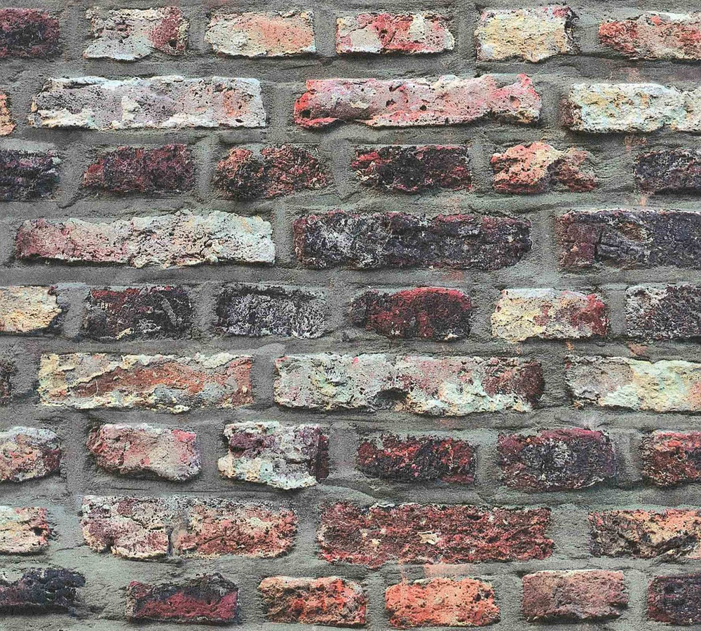 Industrial Brick - Red / Grey / Cream