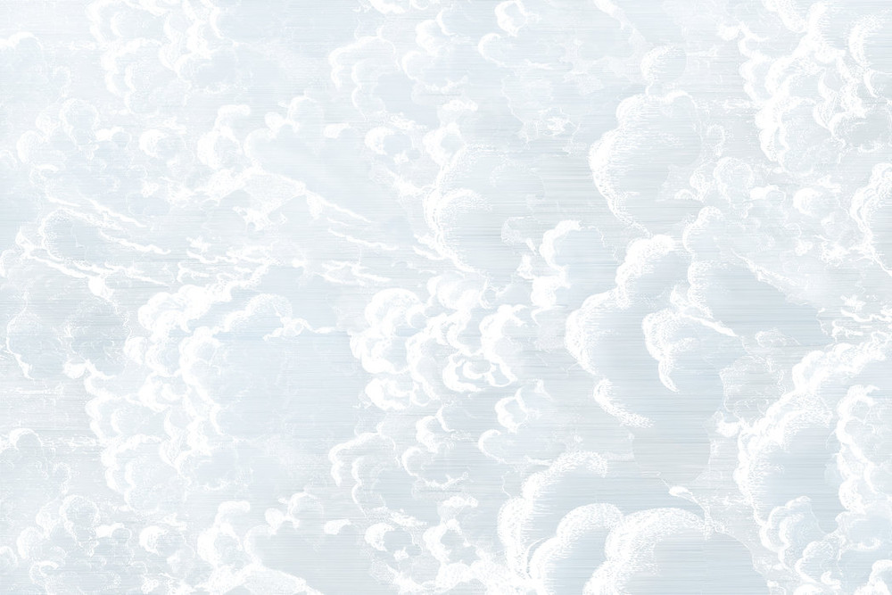 Mural - Cradled In Clouds Blue (Per Sqm)