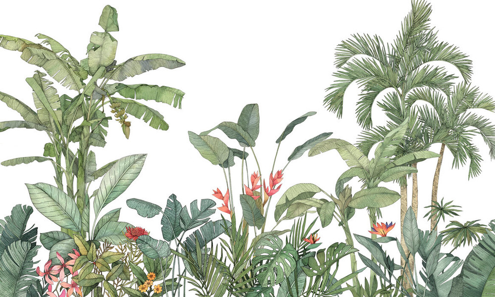 Mural - Tropical Foliage (Per Sqm)