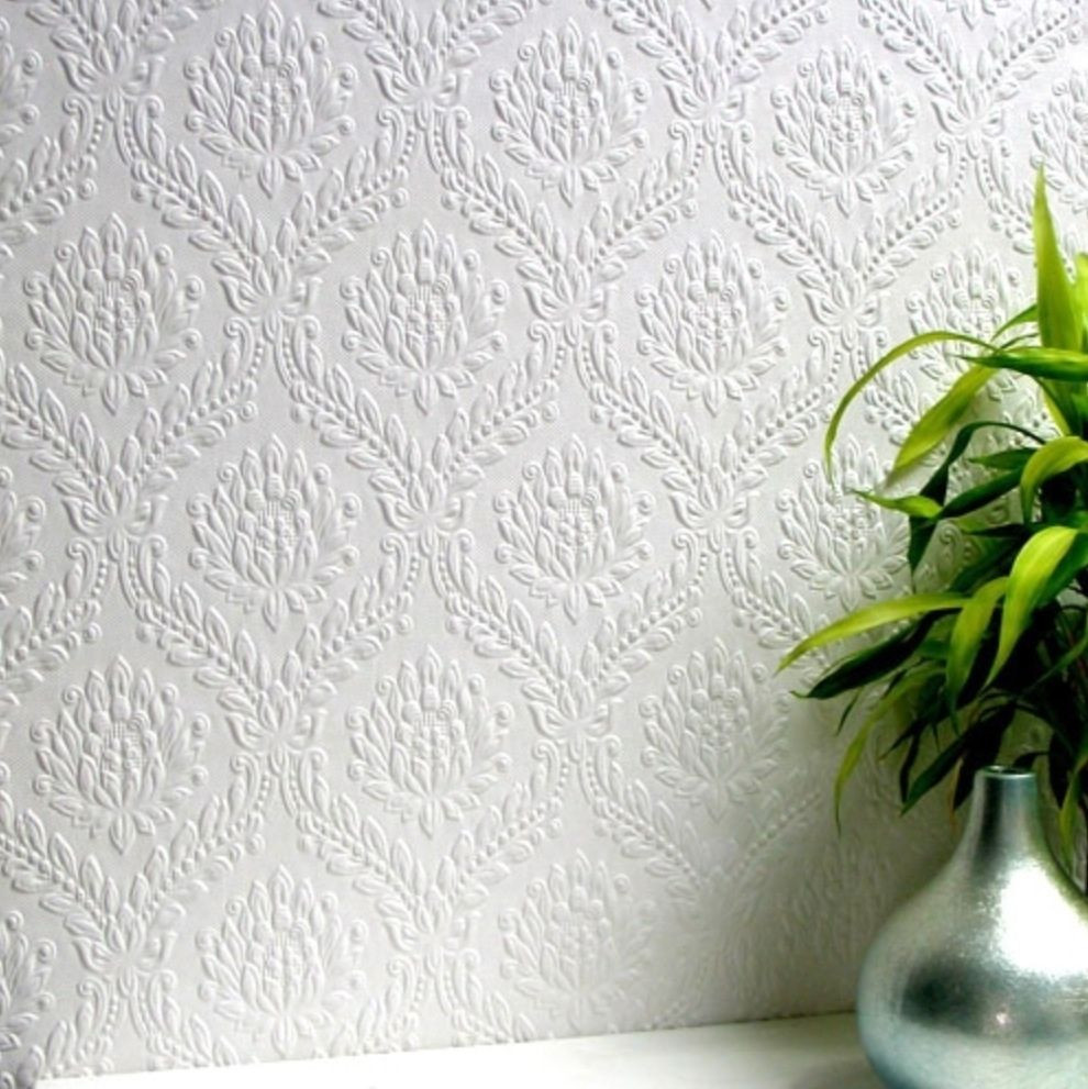 Anaglypta Dryden Vintage Style Paintable Textured Wallpaper