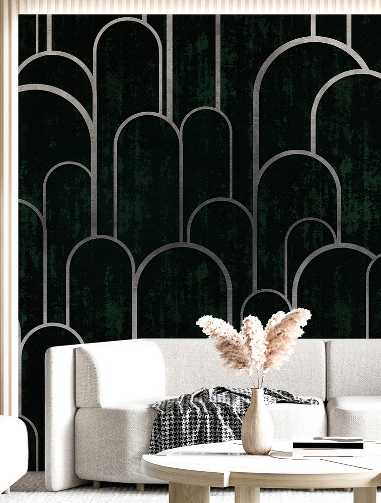 Mural - Arches Forest Green (Per Sqm)