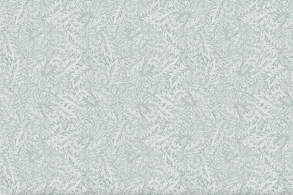 Large Scale Leaves Duck Egg Blue Mural Wallpaper Bloomery Decor Wabi