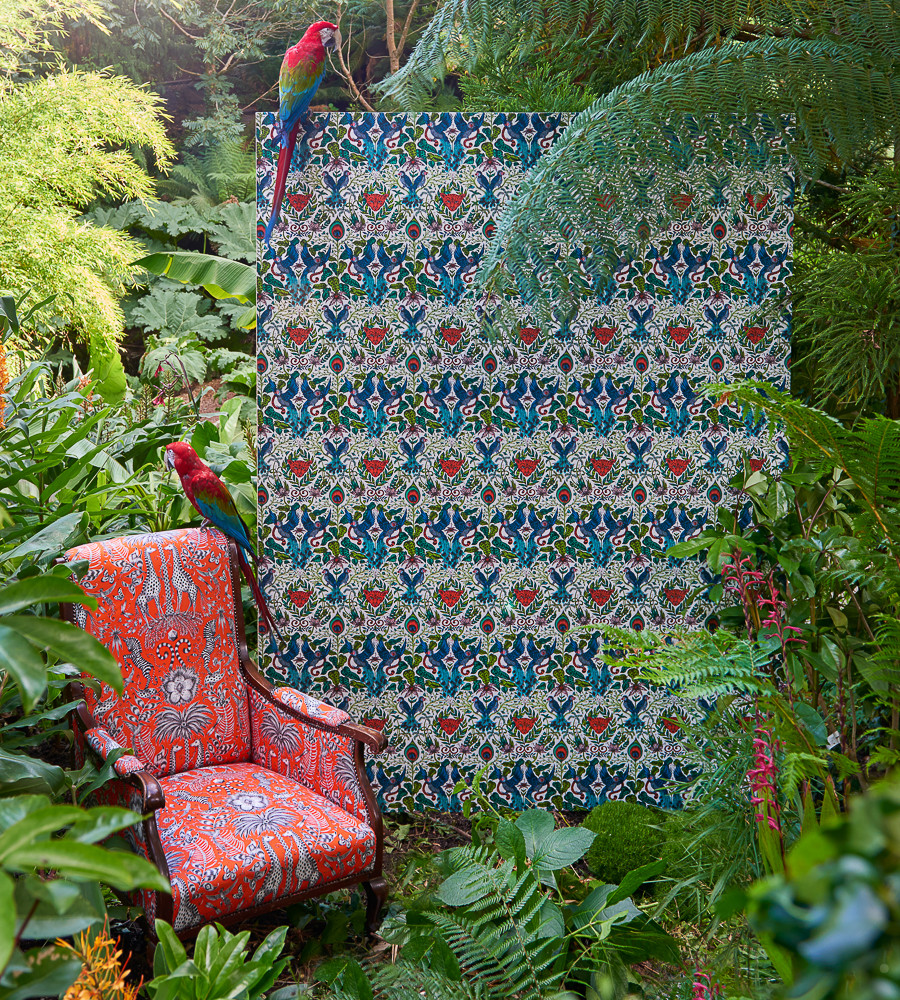 Clarke and Clarke Amazon Pink Wallpaper Emma J Shipley