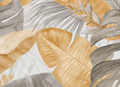 Mural - Banana Leaf Taupe / Apricot (Per Sqm)