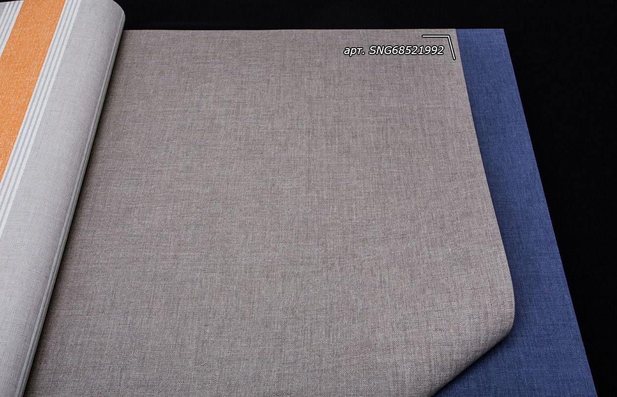 Natural Brown Linen Textured Vinyl Wallpaper Caselio