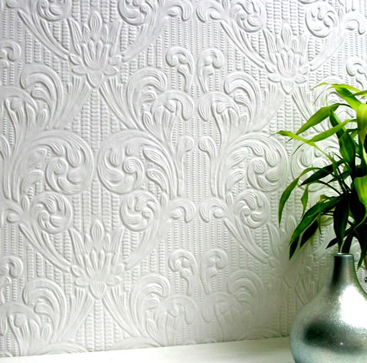 Anaglypta Egon Paintable Textured Vinyl Wallpaper RD80029 White for sale  online  eBay