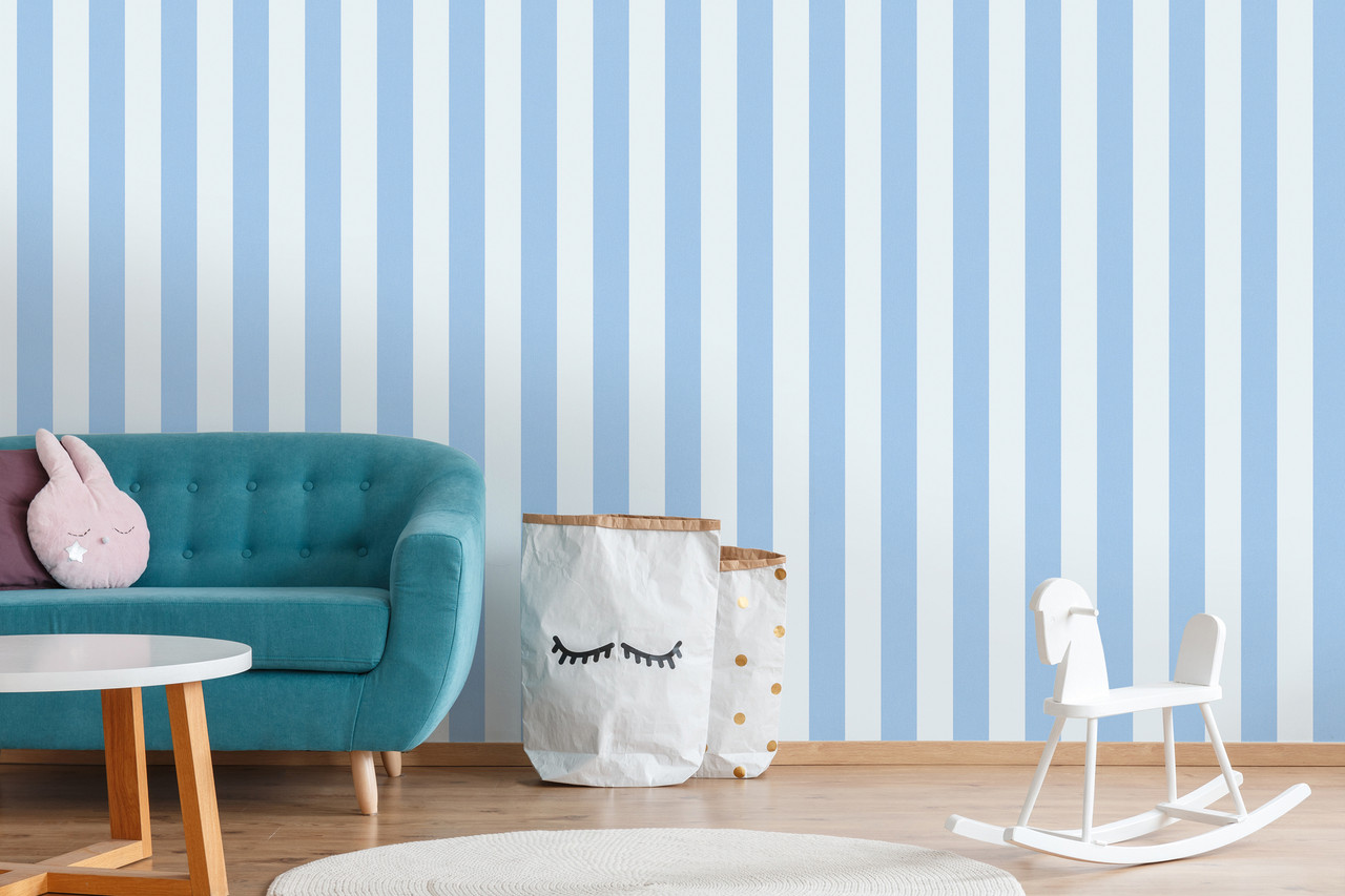 44 Blue and White Striped Wallpaper  WallpaperSafari