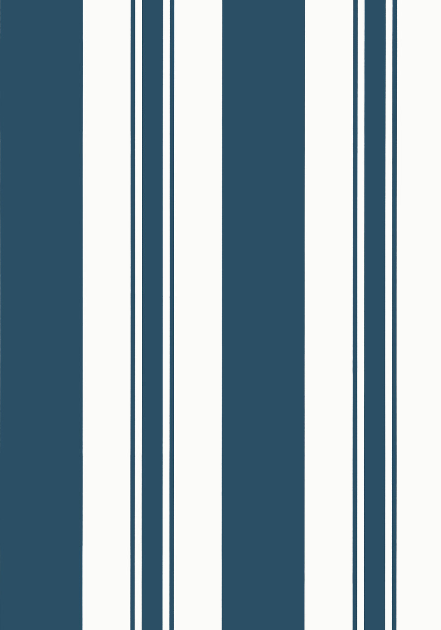 Striped Navy Wallpaper Anna French Keswick Stripe