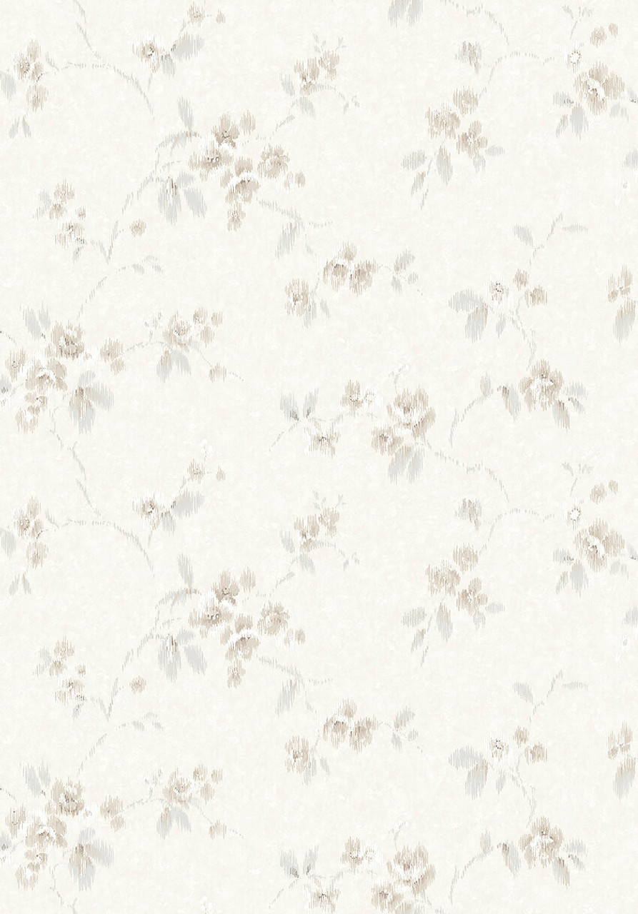 Beige Flower Peel and Stick Removable Wallpaper 5027  On Sale  Bed Bath   Beyond  34040904