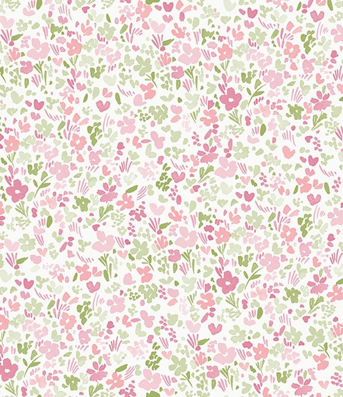 Galerie Mini Mod Floral Wallpaper  G56666  Cranberry  Tan