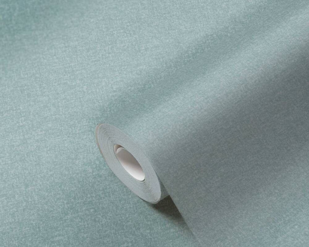 Blue Linen Effect Non Woven Wallpaper AS Creation