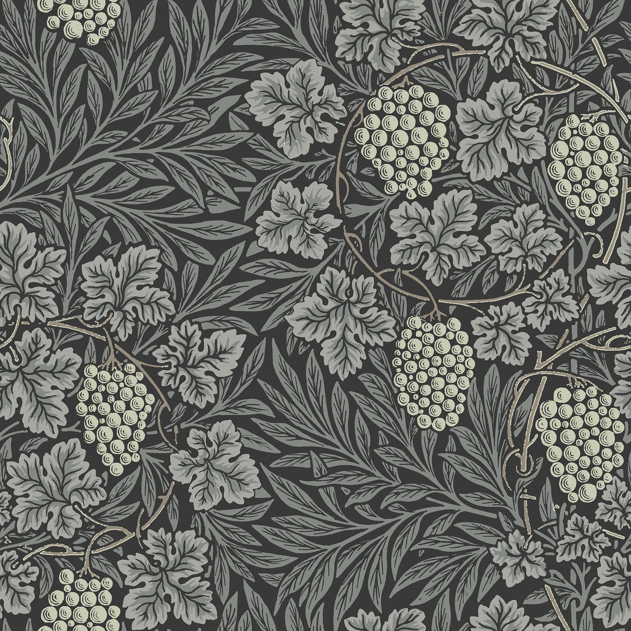 black and grey patterned wallpaper