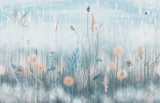 Pampass Grass Watercolour Wallpaper Wall Mural | Photowall Sweden ...