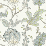 Chinoiserie Florals Blue White Non Woven Wallpaper | Anna French ...
