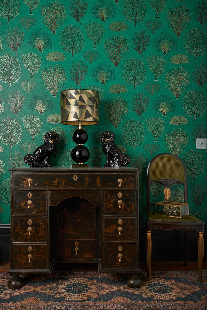 Coastal Corals Green Non Woven Wallpaper 107/2007 Cole and Son Seafern