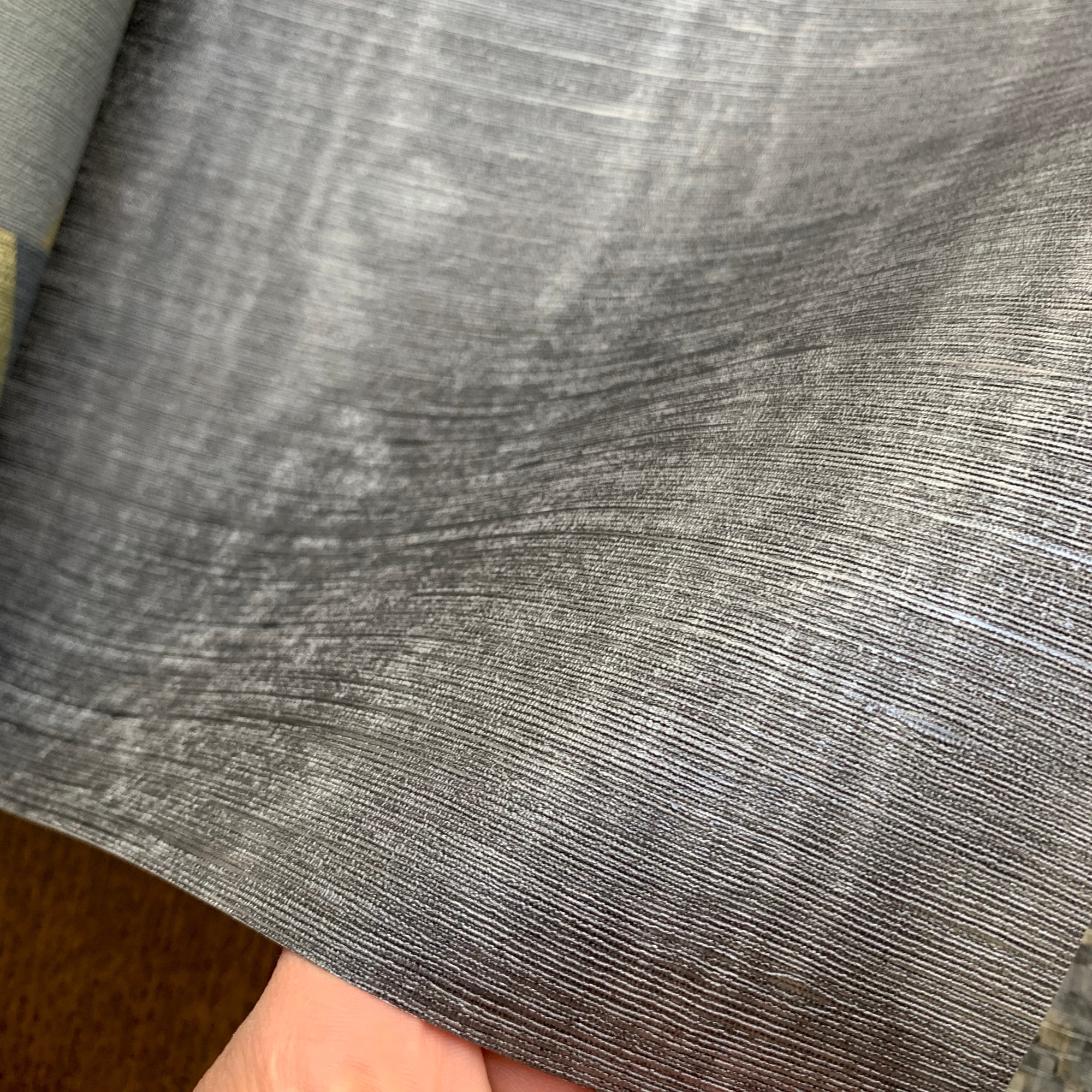 Metallic Water Silk Effect Black Wallpaper | Zoffany Watered Silk