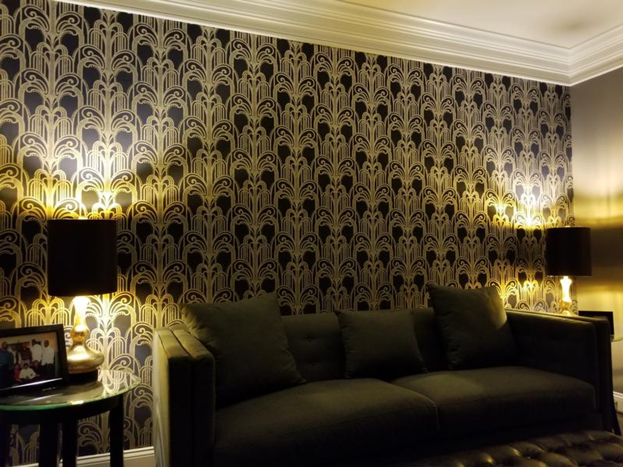blue and brown home decor
