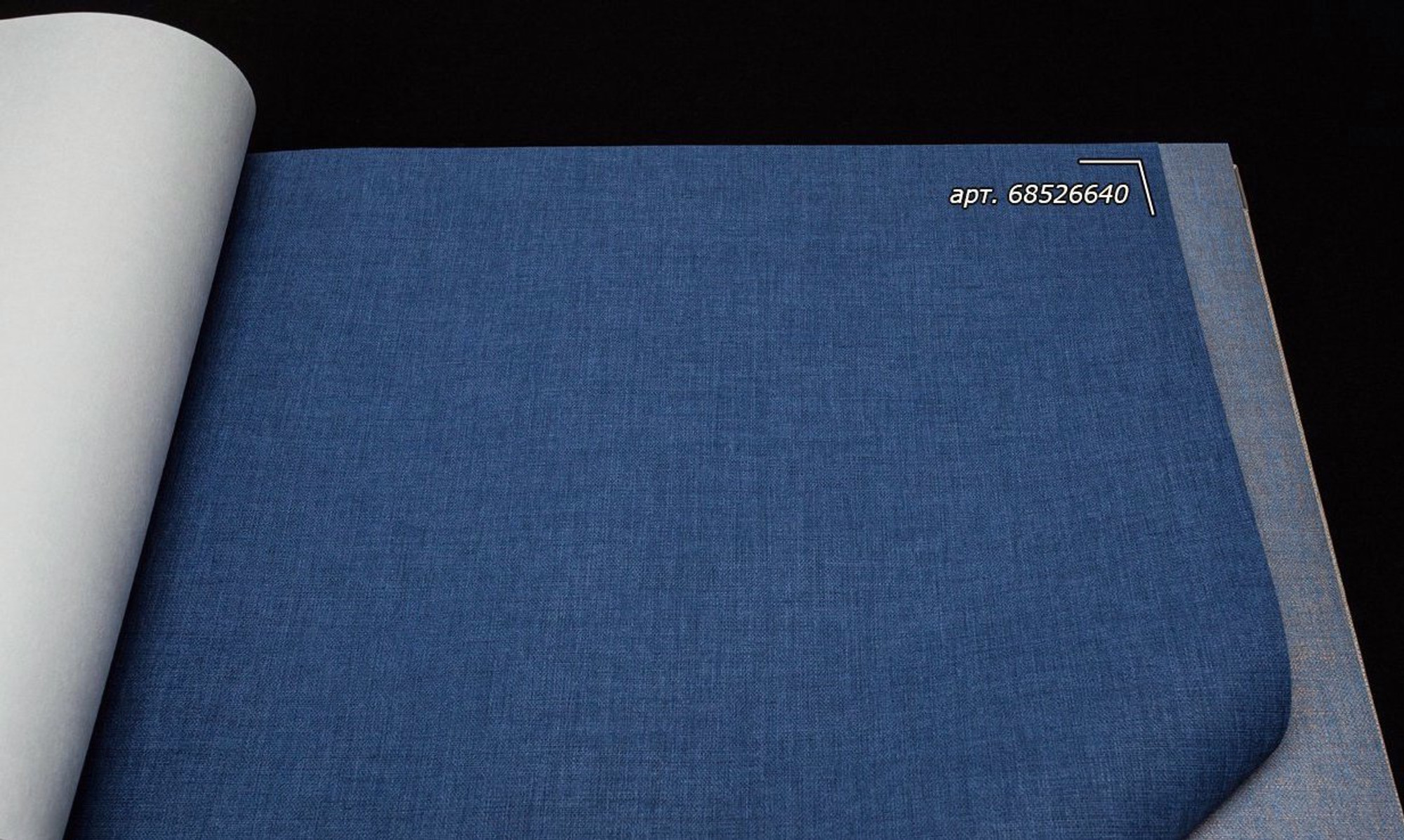 navy blue linen textured vinyl wallpaper caselio