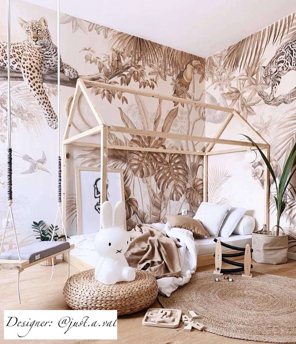 mural jungle hangout sepia per sqm