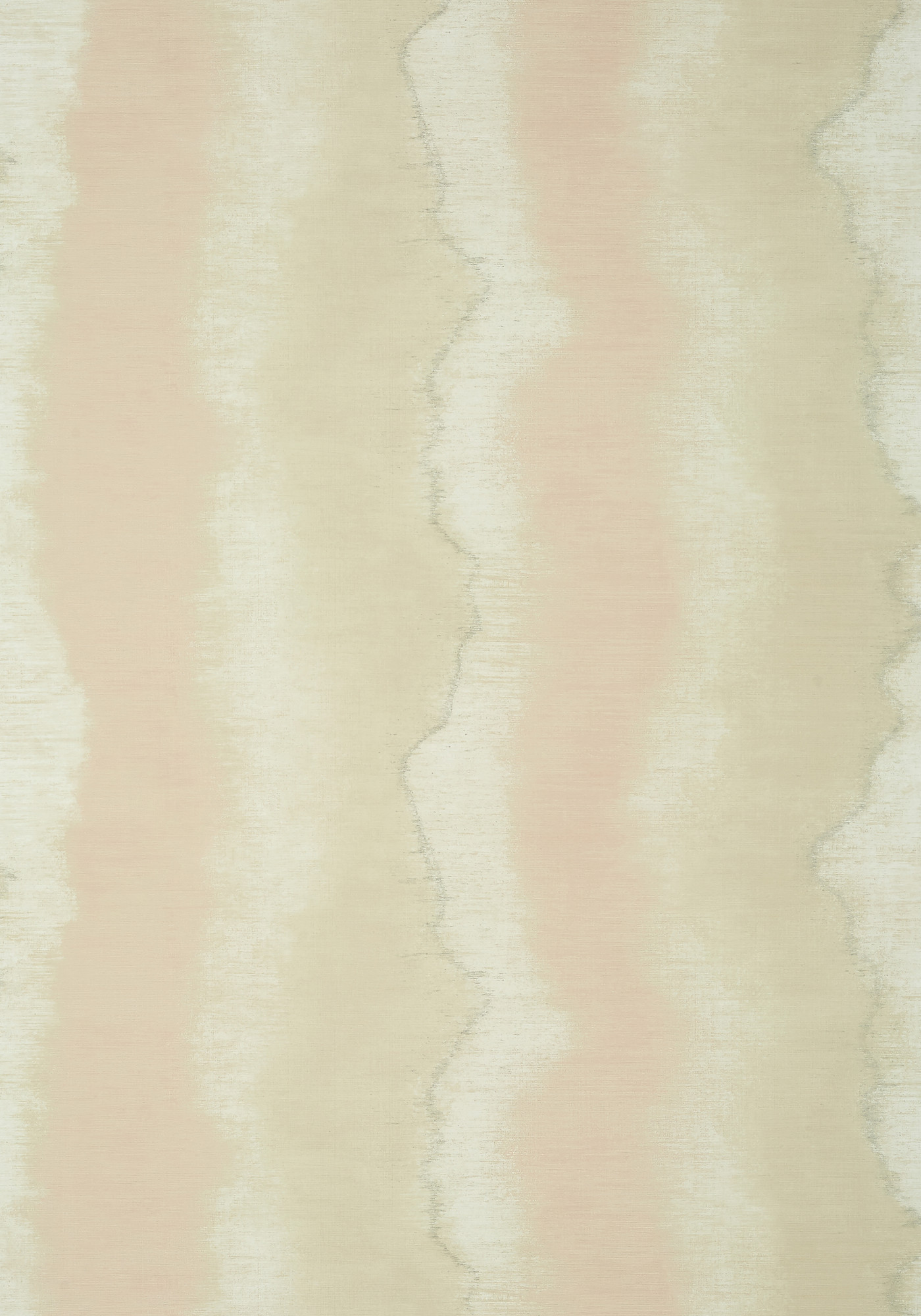 Thibaut Geode Blush Pink Soft Watercolour Stripe Textured Vinyl Wallpaper