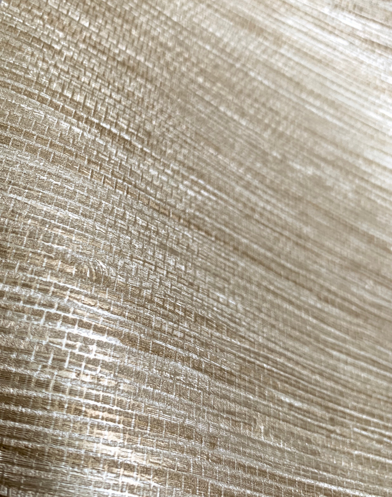 Warm Gold Faux Grasscloth Textured Vinyl Wallpaper