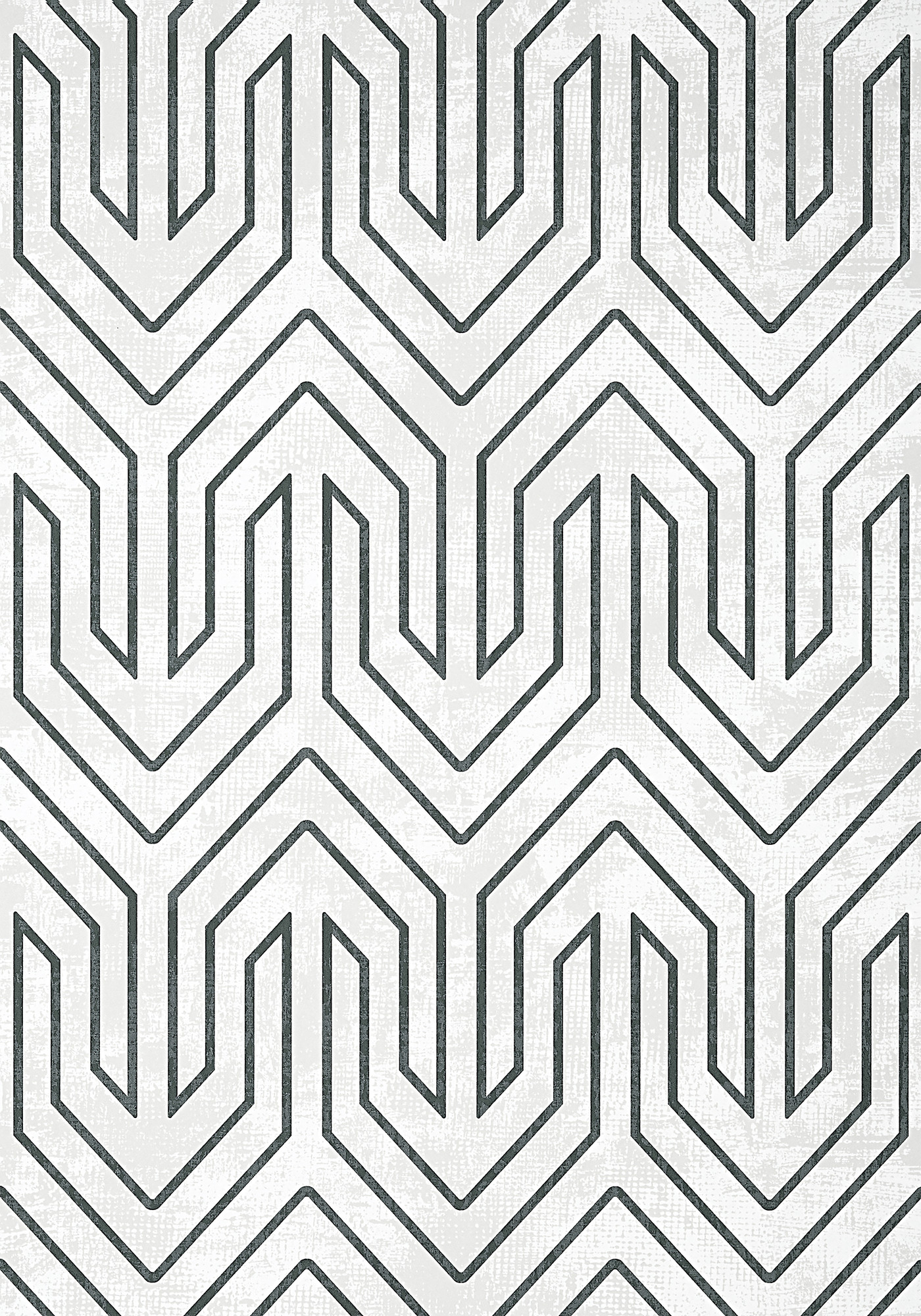 Modern Geometric Hamptons Monochrome Wallpaper | Anna French Coburn Chevron