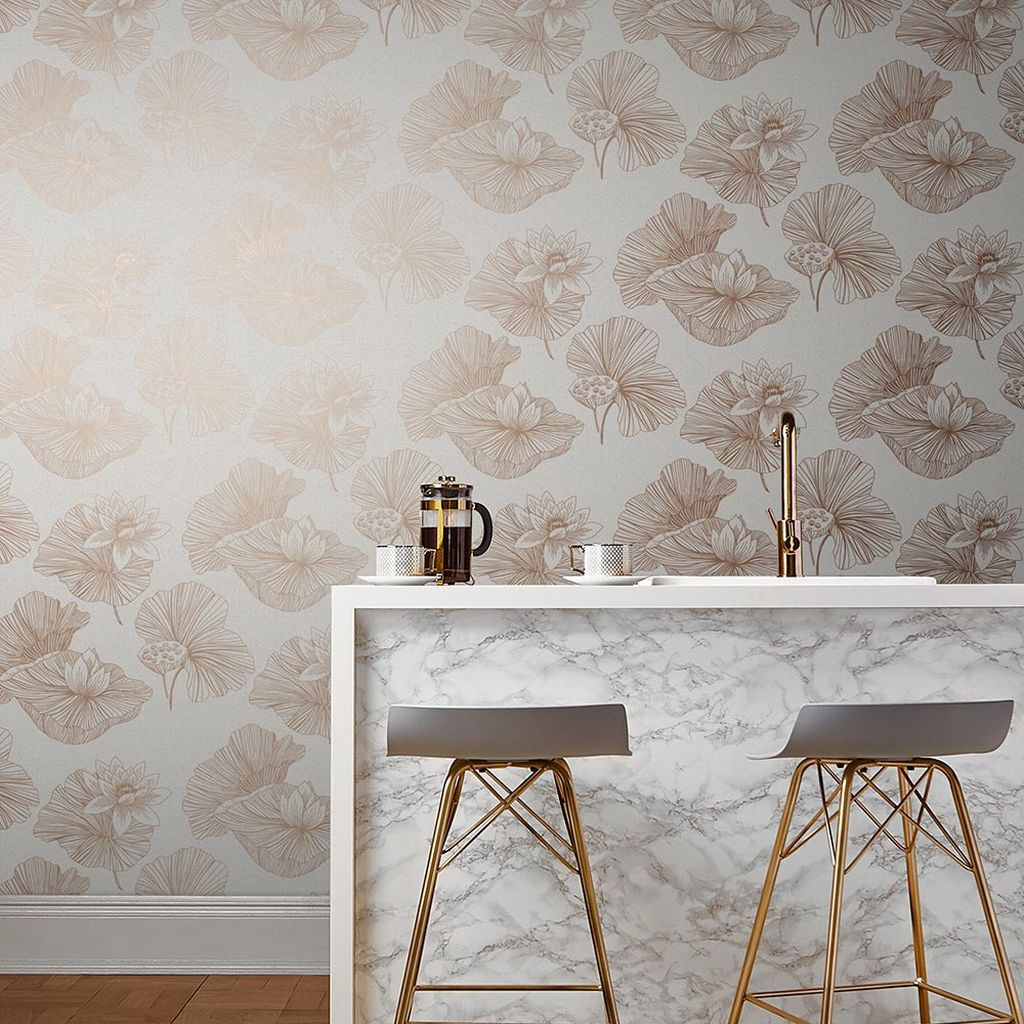 Exquisite Bloom Cream Landscape Illustration