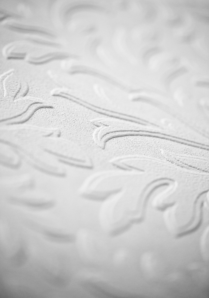 Embossed Blown Vinyl Wallpaper Anaglypta High Leaf Paintable