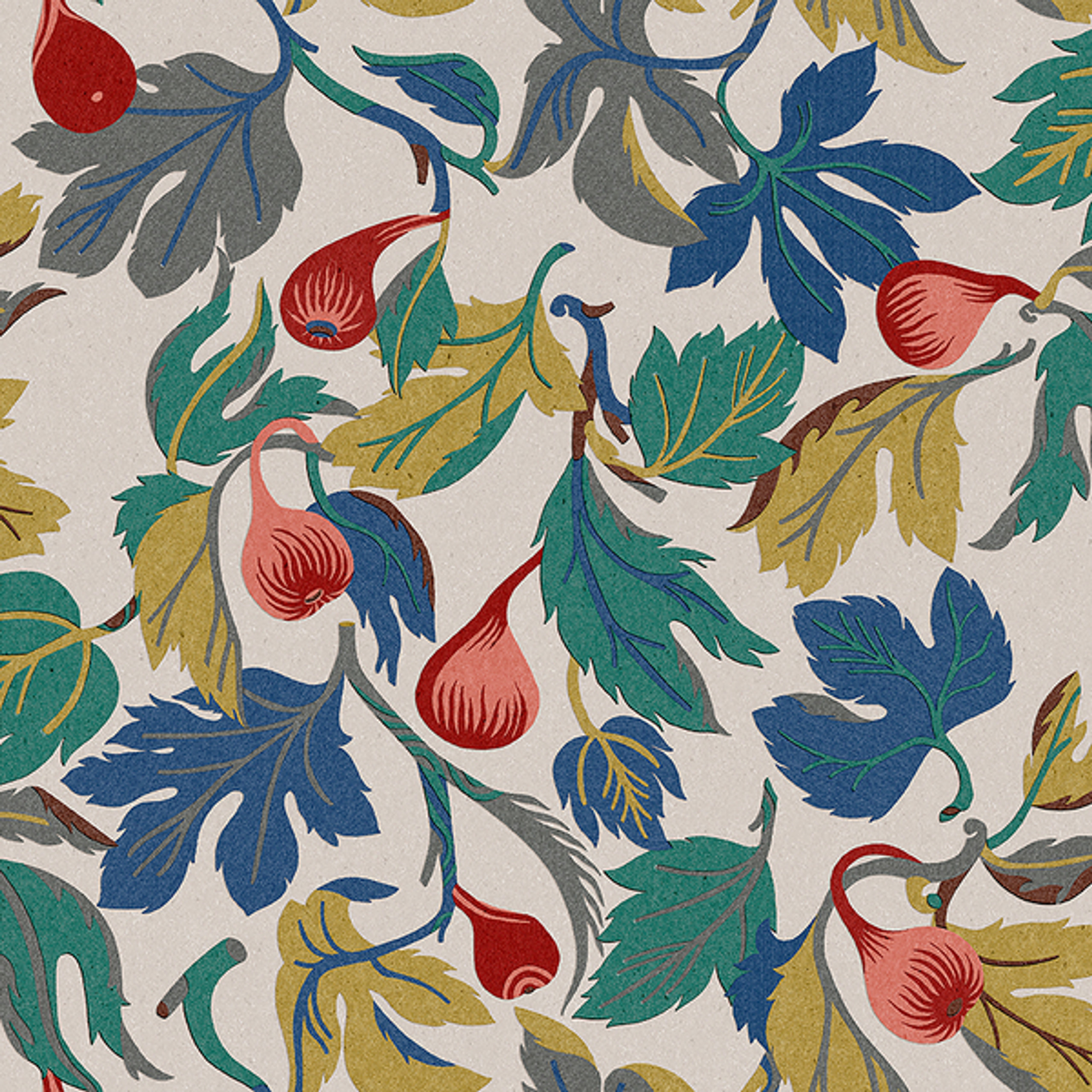 Botanical Leaves Foliage Multicolour Non Woven Wallpaper | Borastapeter