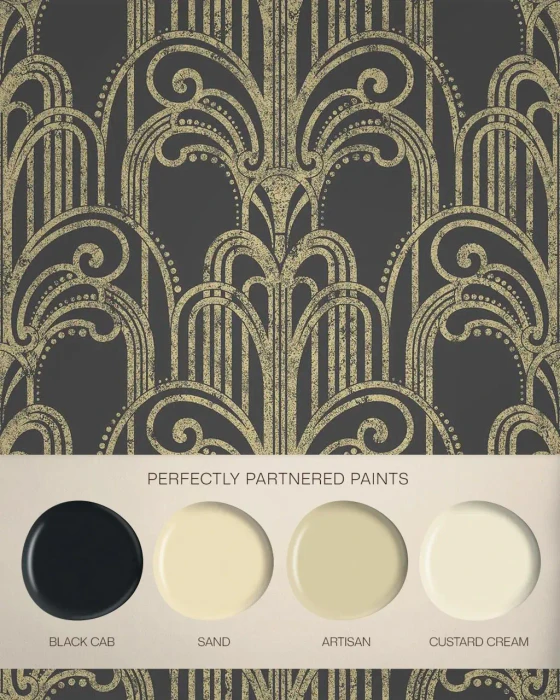 Art Deco - Black / Gold