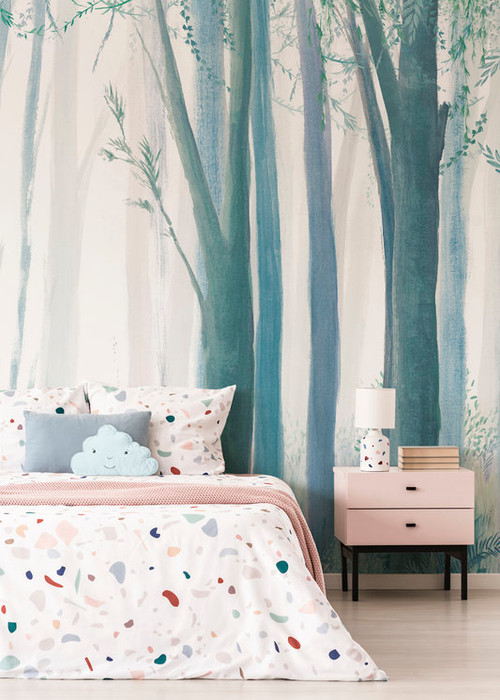 Mural - Trees Blue (Per Sqm)