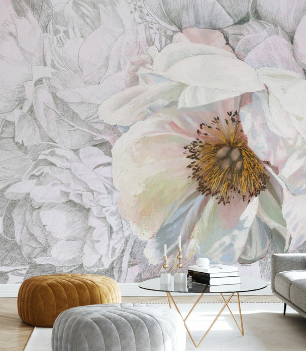 Mural - Blooming Sketch (Per Sqm)