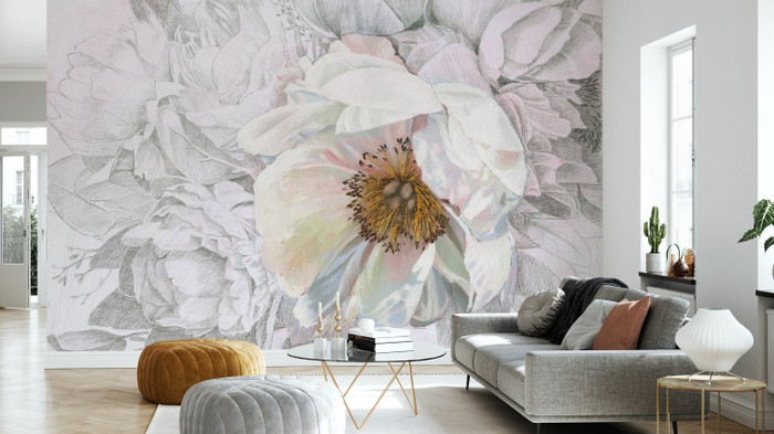 Mural - Blooming Sketch (Per Sqm)