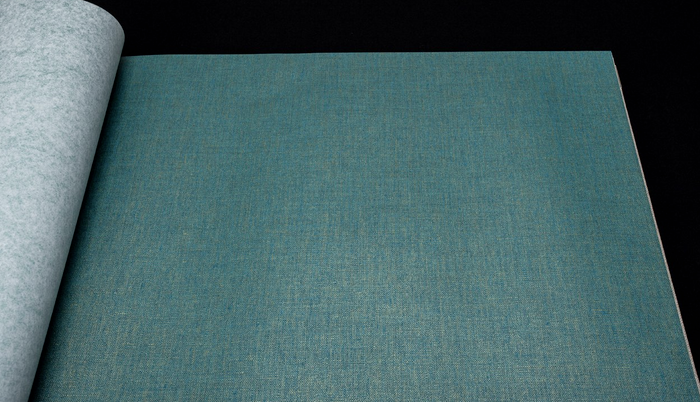 Vinyl Linen - Dark Green / Gold