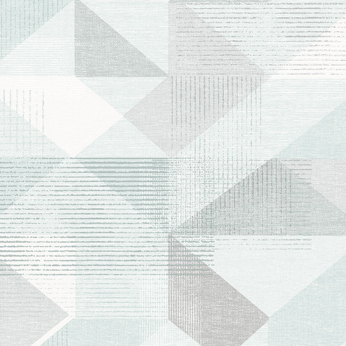 Silk Screen Geometric - Minty Blue