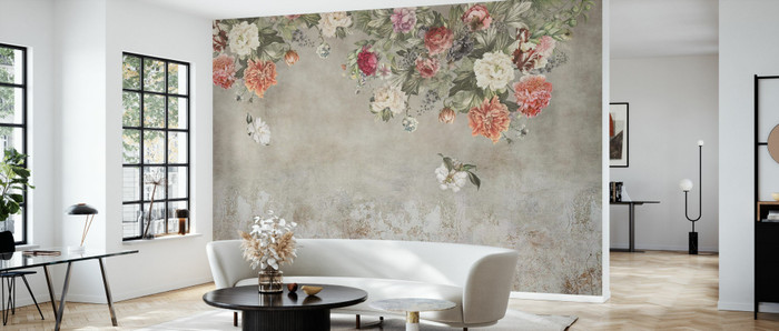 Mural - Vintage Flower Wall (Per Sqm)