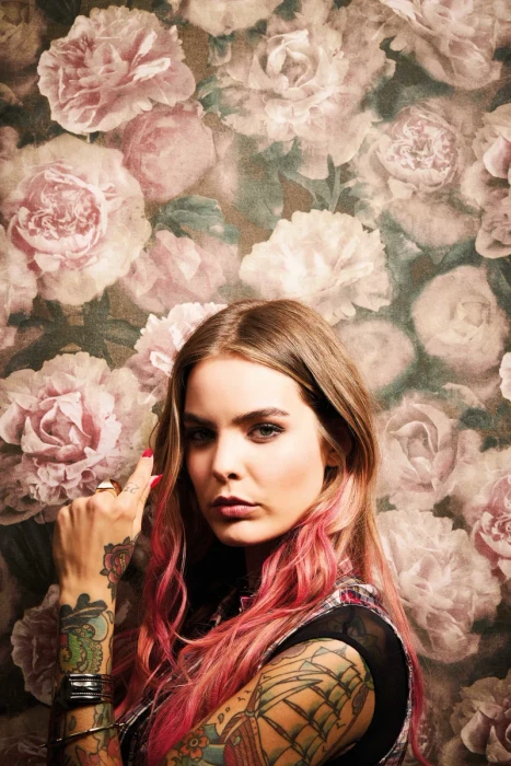 Flower Bloom - Pink / Black