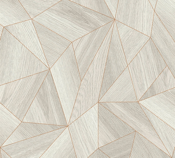 Wood Puzzle - Grey / Copper