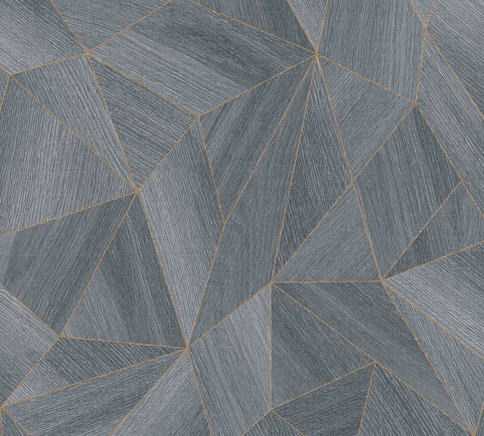 Wood Puzzle - Dark Grey / Gold