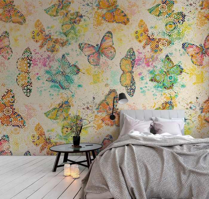 Mural - Mosaic Butterfly 1 (4m X 2.7m)