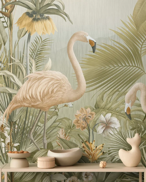 Mural - Flamingo Eden (Per Sqm)
