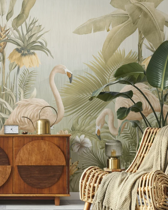 Mural - Flamingo Eden (Per Sqm)