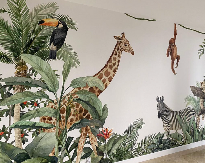 Mural - Jungle Friends (Per Sqm)