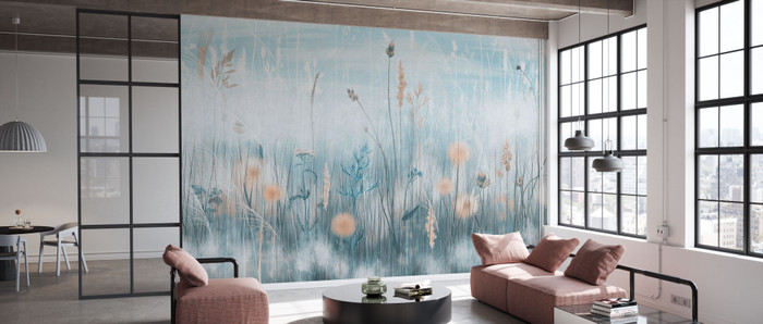 Mural - Grassy Blue (Per Sqm)