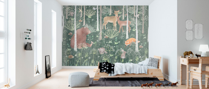 Mural - Wildlife Green (Per Sqm)