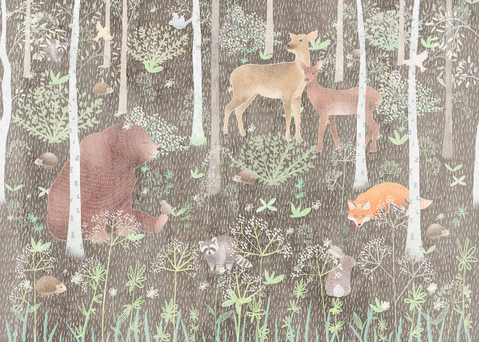 Mural - Wildlife Brown (Per Sqm)