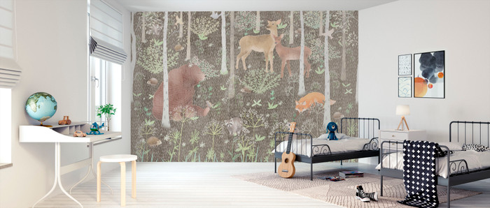 Mural - Wildlife Brown (Per Sqm)